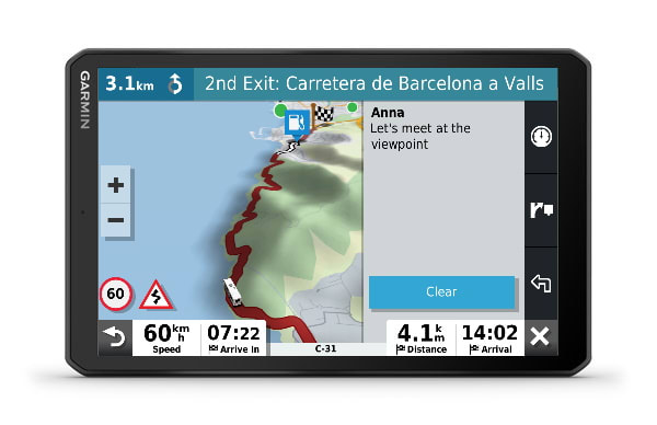 Garmin Camper 890  Système de navigation GPS pour camping-cars