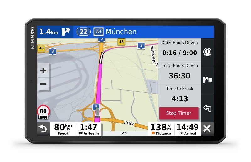 Verter hogar Permanente Garmin dēzl™ LGV1000 | GPS para camiones
