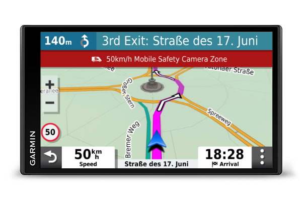 Ireland and Full Europe Bluetooth Hands-free Calling Digital Traffic Map Updates for UK Voice Commands and Smart Features Garmin DriveSmart 65 MT-D 6.95 Inch Sat Nav with Edge to Edge Display 