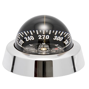 Garmin Kompass 85E Chrom Aufbaumontage Beleuchtung Navigation Motorboot Silva 