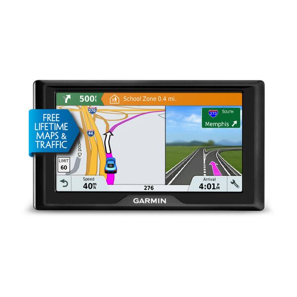 PocketPro XL Hardshell Case for 7-Inch Tablets & 1 Piece Micro Fiber Cloth 010-01679-0B with Nav-Mat Portable GPS Dash Mount Garmin Drive 61 LM GPS Navigator with Driver Alerts USA 