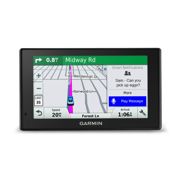 Garmin Car GPS 6.95-Inch Multi Touch Glass WSVGA Color TFT with Backlight Touch Screen Display Voice Control Black & Garmin Dashboard Friction Mount Black 