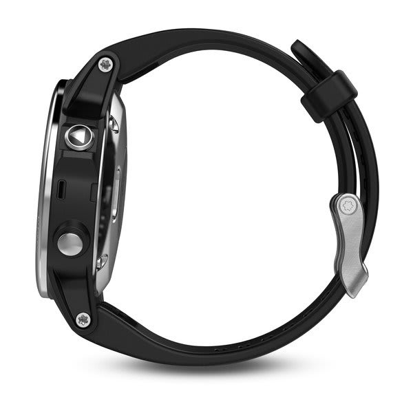 Garmin Fenix 5- Reloj multideporte, con GPS y medidor de frecuencia  cardiaca, lente de cristal y bisel de acero inoxidable, 47 mm, cinta negra  : : Deportes y aire libre