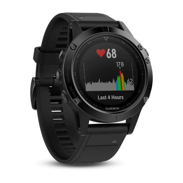 Garmin fenix 5x sapphire edition slate gray with black band on sale