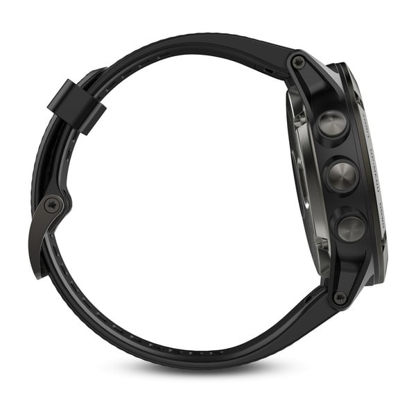 Garmin Fénix 5 HR Black Bracelet Jaune - 010-01688-02 - Montres