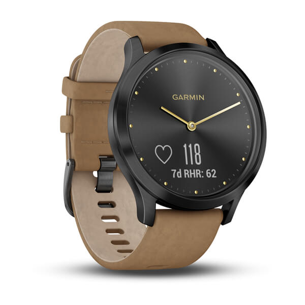 GARMIN vívomove HR Sport/Premium schwarz Smartwatch 