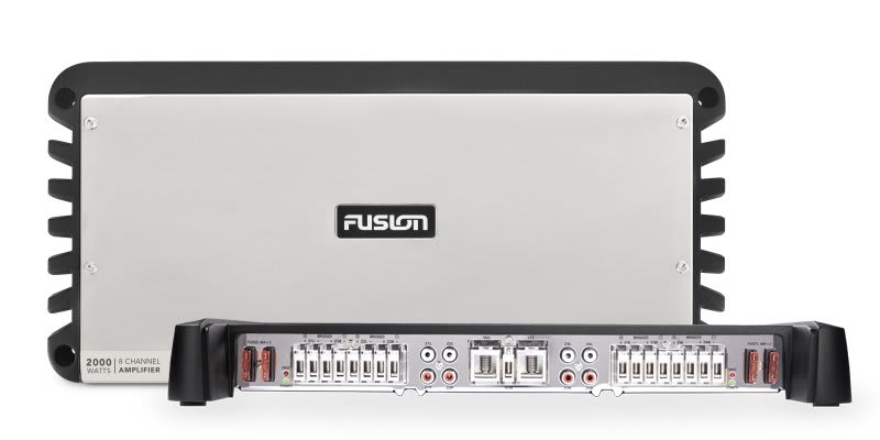 Amplificadores náuticos de la serie signature de fusion, amplificador náutico de 1400 vatios de 4 canales de la serie signature equiposnauticos. Com