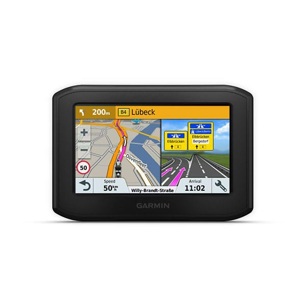 5 Inch GPS Navigation Device Sat Nav Drive-M for Motorbikes and Cars Waterproof Radar Alarm Free Map Update Bluetooth Can Also Be Used for Campers and Lorries Clear and Bright Display 