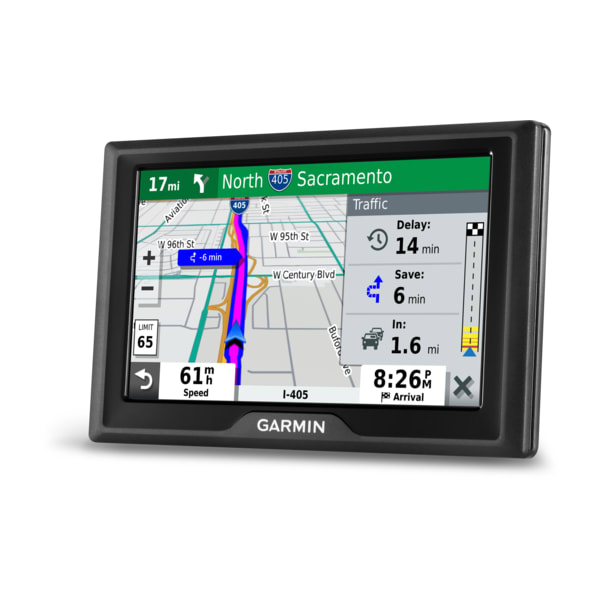GPS Navigator with 5” Display Features Easy-to-Read menus and maps Plus Information to enrich Road Trips Traffic alerts Garmin Drive 52 & Traffic