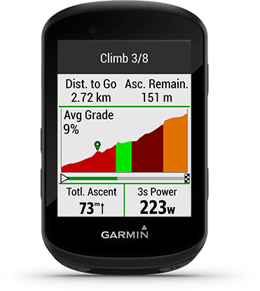 Garmin Edge 530, computadora GPS de alto rendimiento para  ciclismo/bicicleta con mapeo, monitoreo dinámico del rendimiento y  enrutamiento de