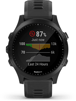 GARMIN Montre Forerunner® 945 Noire avec Bracelet Noir