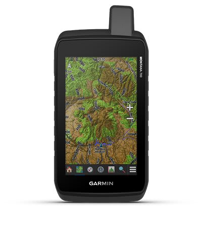 Garmin Montana Outdoor-Navigationsgerät mit hochauflösendem 4 Touchscreen-Display und ANT Konnektivität & Fahrradhalterung-mit Montagesatz Vorgeformter Unterlage aus Gummi zur Stabilitätserhöhung 