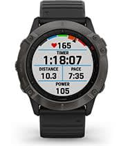 RELOJERIA JOYERIA IÑAKI Reloj Garmin Fénix 6 Pro Solar Plata negro con  correa negra 010-02410-15