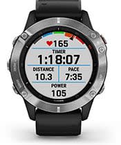  Garmin fenix 6, Premium Multisport GPS Watch, Heat and Altitude  Adjusted V02 Max, Pulse Ox Sensors and Training Load Focus, Silver with  Black Band : Electronics