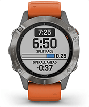 RELOJES RUNNING & TRAIL Garmin FENIX 6 PRO SOLAR - Reloj GPS/Pulsómetro  carbon ti black/ orange - Private Sport Shop