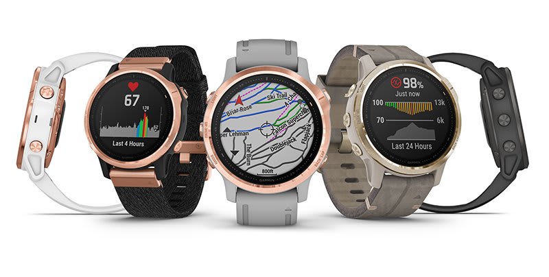 Garmin fenix 6S Pro and Sapphire Multisport GPS Watch