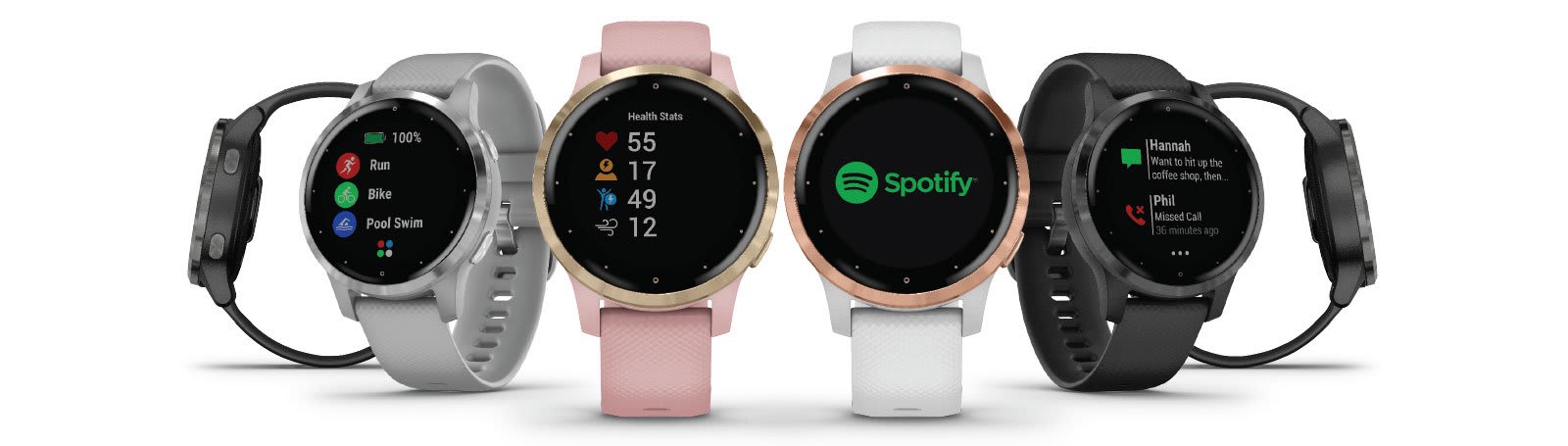 Garmin Vívoactive 4S, Smaller-Sized GPS Smartwatch, Features Music