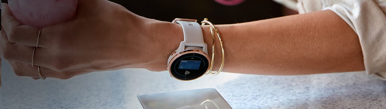 Garmin venu light sand with rose gold sale