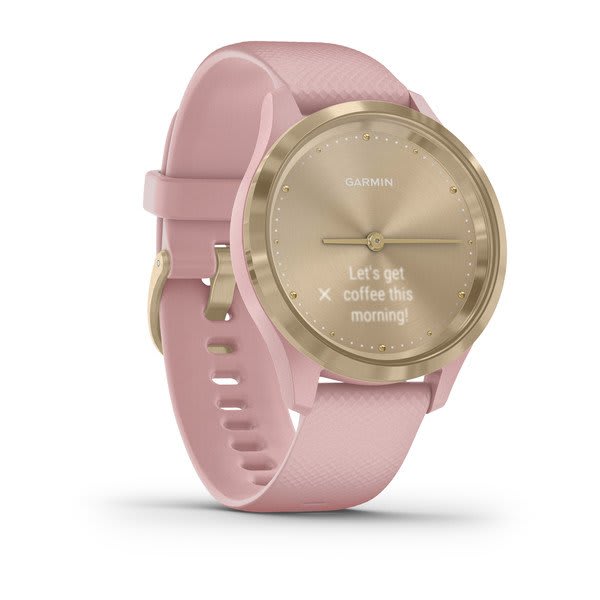 Garmin vívomove 3S Light Gold y Rosa Smartwatch híbrido con pantalla oculta 39 mm 