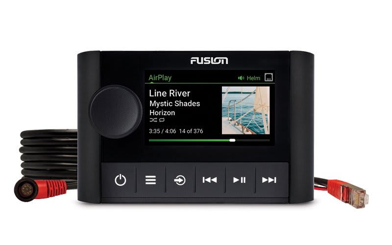 Fusion MS-SRX400 Apollo Series marine zone receiver with built-in