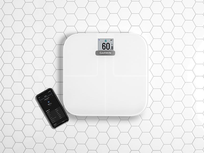 Garmin Index S2 Smart Scale Measures Fat / Muscle / Bone Mass