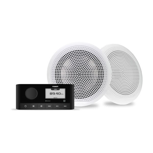 Bluetooth Marine Stereo Radio Receiver & 4 Waterproof 6.5'' Speaker Kit 