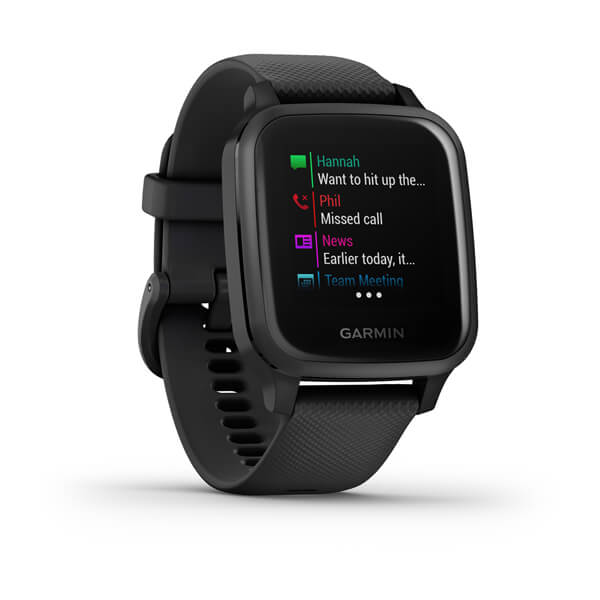 GPS Smartwatch Black Garmin Venu Sq Music 