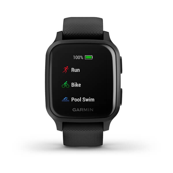 Gesundheitstracker & Sport-Apps Zertifiziert und Generalüberholt Garmin Venu Sq – wasserdichte GPS-Fitness-Smartwatch mit 1,3 Touchdisplay Schlafanalyse Herzfrequenzmessung 