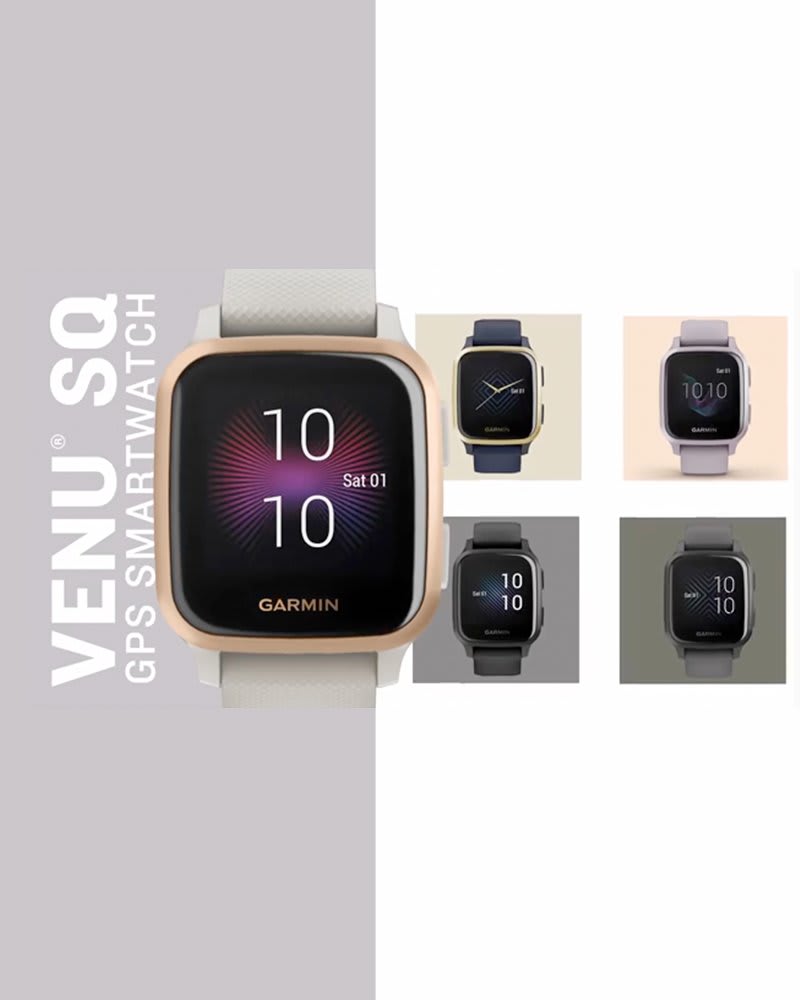Black Garmin Venu Sq Music GPS Smartwatch 