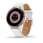  Garmin Venu 2S, reloj inteligente GPS de tamaño pequeño con  funciones avanzadas de monitoreo de salud y fitness, bisel de oro rosa con  caja blanca y banda de silicona, (010-02429-03) (renovado) 