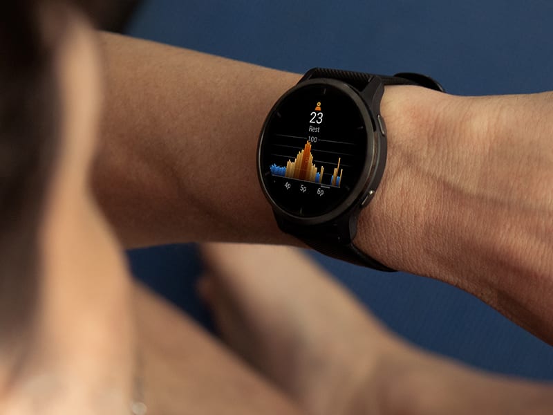 GARMIN Venu 2S schiefer/schwarz Fitness Sport Musik AMOLED Smartwatch Uhr 