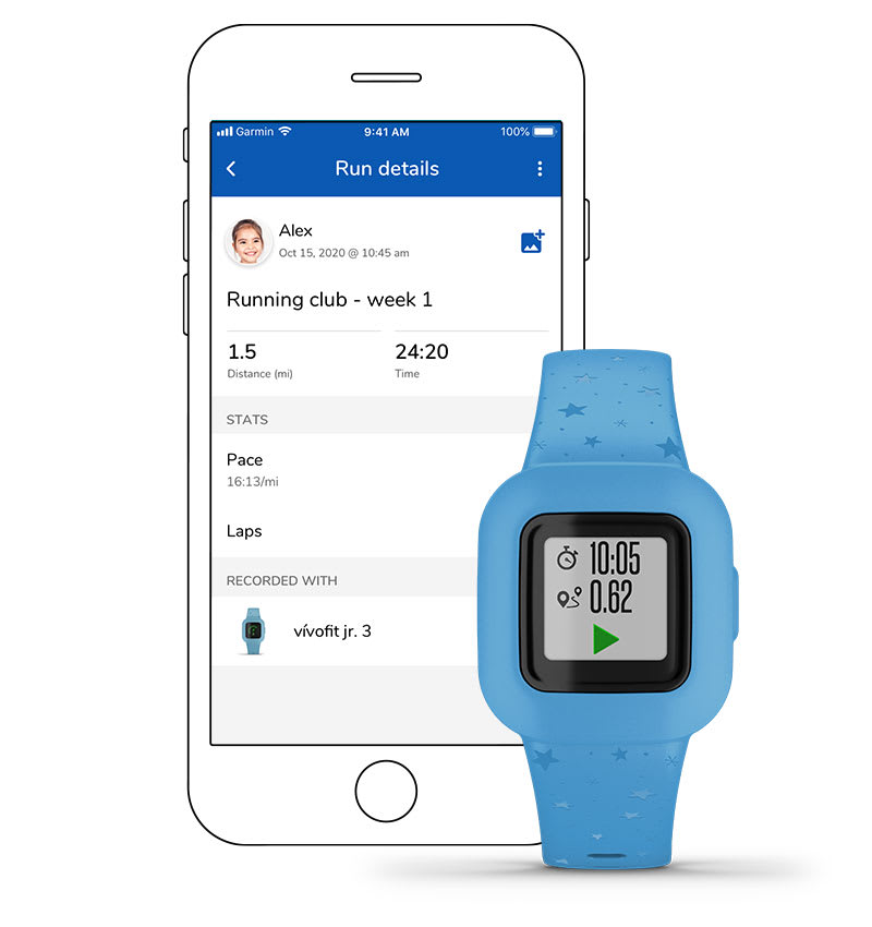 Vivofit jr 2024 garmin connect
