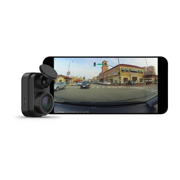 Garmin Dash Cam Mini 2 MicroSDXC Memory Card U1 Monitor Your Vehicle While Away w/ New Connected Features 1080p and 140-degree FOV Tiny Size Voice Control & Samsung PRO Endurance 128GB 100MB/s 