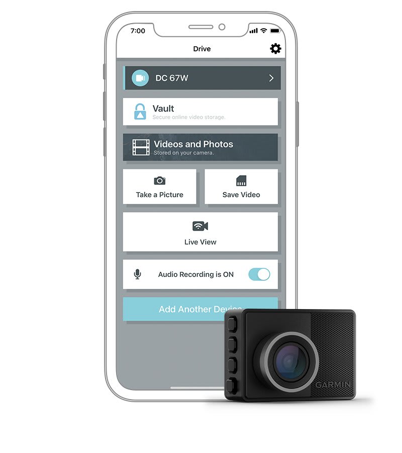 Garmin Dash Camera 57 GPS Enabled with Incident Detection Sensor-Black 