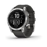  Wearable4U Garmin Fenix 7 47 mm Multisport GPS Touchscreen  Smartwatch, Silver with Graphite Band, 33 mm. Display Black Earbuds Bundle  : Electronics