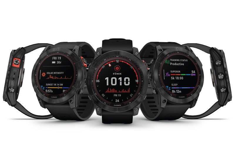 Reloj Garmin multideporte Fénix 7 Solar negro - Equipak