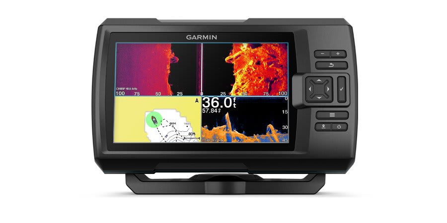 Garmin STRIKER Plus 7cv Fishfinder with GT20-TM Transducer and Protective Cover 
