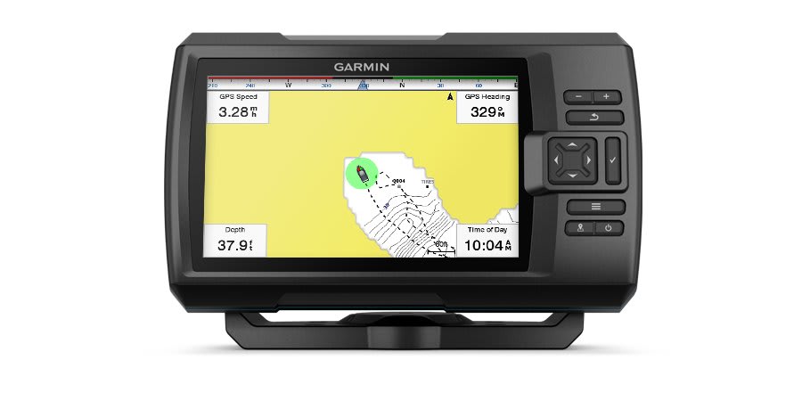 Garmin Striker Vivid 5cv, Easy-to-Use 5-inch Color Fishfinder and Sonar  Transducer, Vivid Scanning Sonar Color Palettes