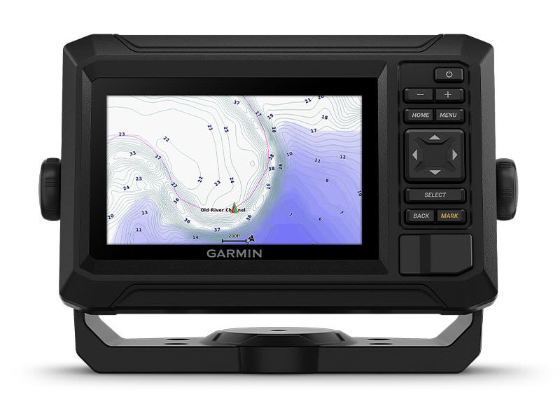 GARMIN Garmin ECHOMAP UHD2 53cv Ice Fishing Bundle with Built in  LakeVu g3, Includes ECHOMAP UHD2 53cv and Dual Beam-IF transducer 