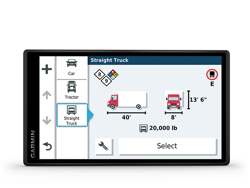 Dēzl OTR500 Navegador GPS para camiones - Garmin Uruguay