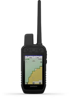 Alpha 200 handheld with hunt metrics screen