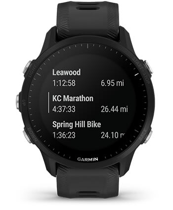 GARMIN Forerunner 955 三鐵運動錶石墨黑- 96自轉車線上商城