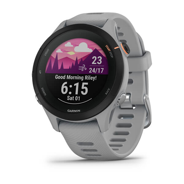 Mobigear Stitched - Bracelet Garmin Forerunner 255 Music en Cuir Véritable  Fermeture de la pince - Marron 11-8226309-12 