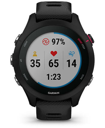 Garmin Forerunner 255S GPS Running Smartwatch with Advanced Training Features Music Edition Black 010-02641-32