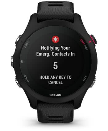 Garmin Forerunner 255S GPS Running Smartwatch with Advanced Training Features Music Edition Black 010-02641-32