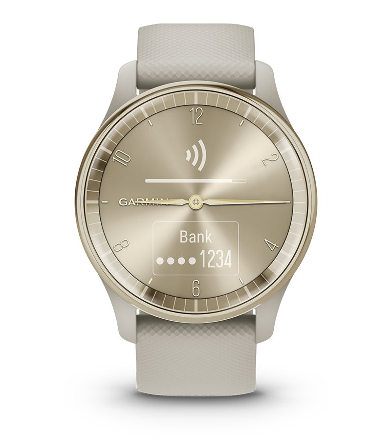 biały zegarek Garmin Vivomove Trend powiadomi Cię o przychodzących wiadomościach