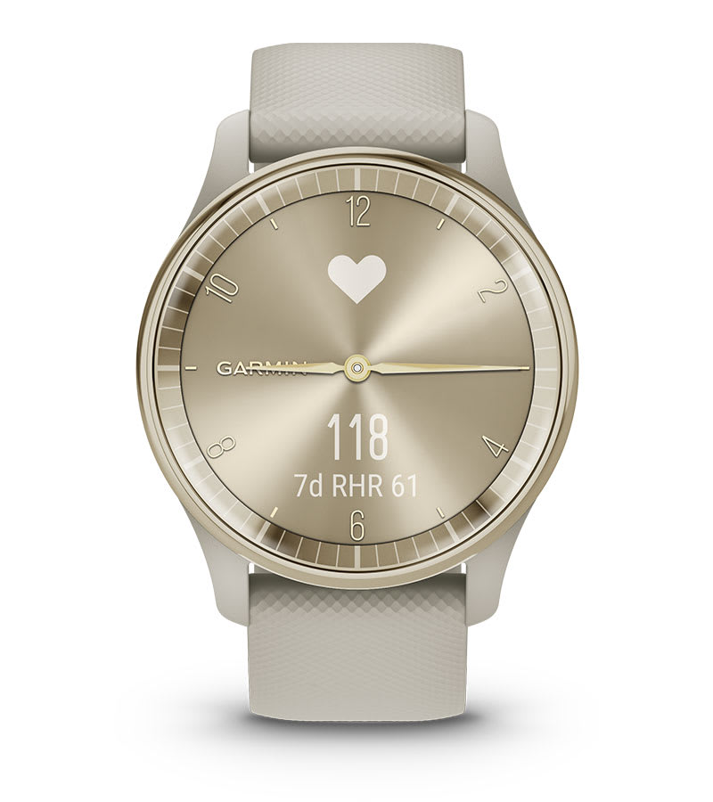 Garmin vivomove hr fitness best sale tracker white rose gold