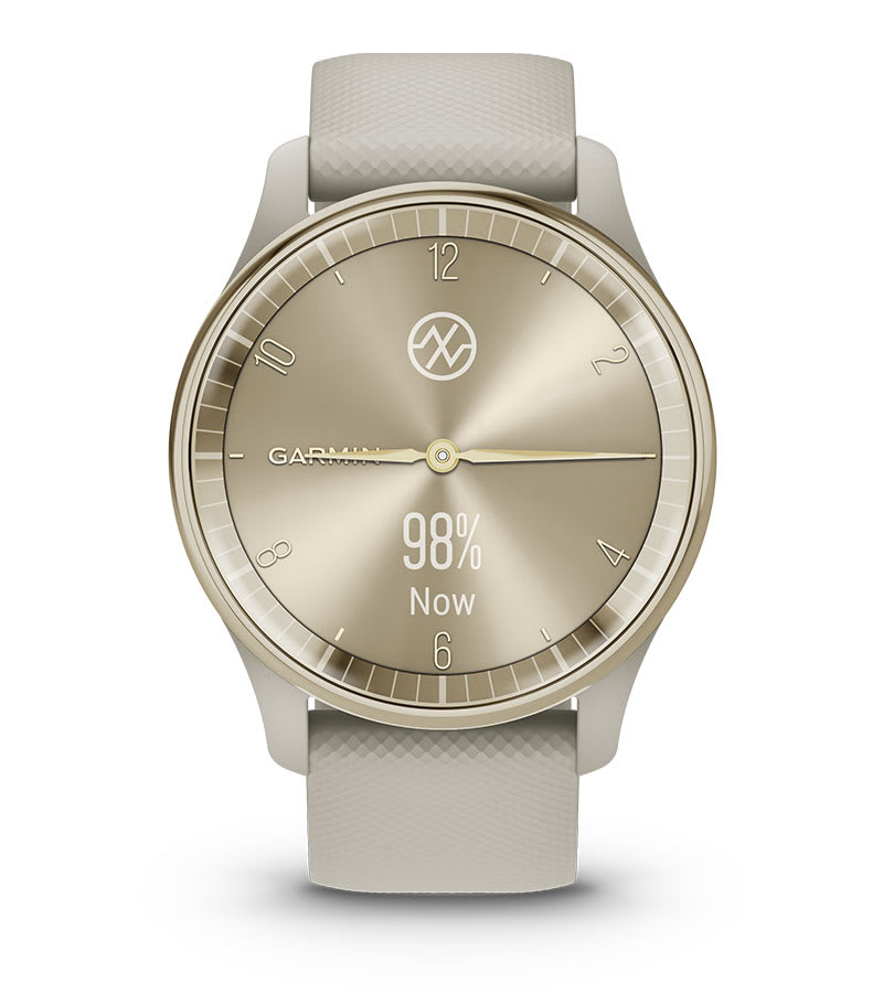  Garmin vívomove Trend, Stylish Hybrid Smartwatch, Long-Lasting  Battery Life, Dynamic Watch Hands and Touchscreen Display, Mist Gray :  Electronics