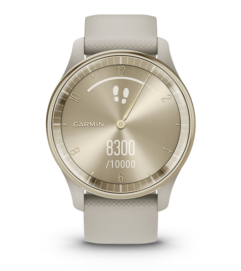 Montre intelligente Lily Classic en cuir Garmin fréquence cardiaque et  tracker de fitness avec alertes d'assistance 