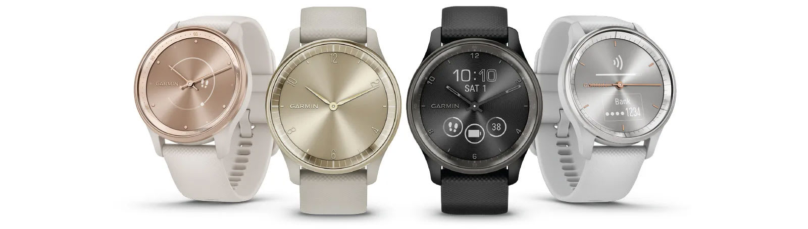 Garmin vívomove Trend, Stylish Hybrid Smartwatch, Long-Lasting Battery  Life, Dynamic Watch Hands and Touchscreen Display, Mist Gray